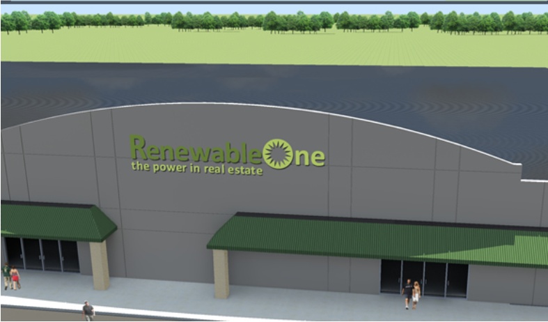Rendering of a RenewableOne commercial building